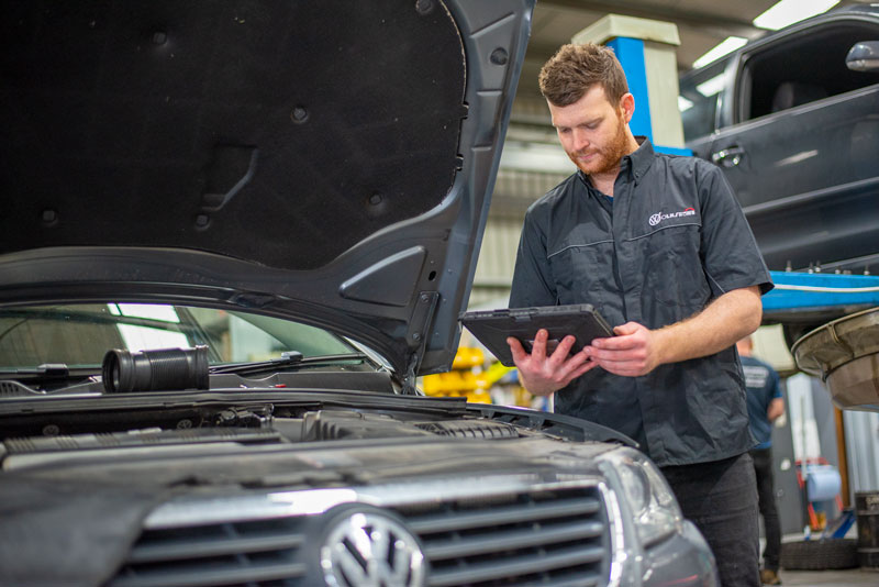 Volkswagen diagnostic work at Volks Home