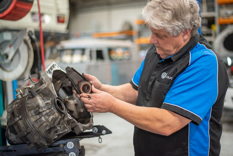 Transmission work at Volks Home